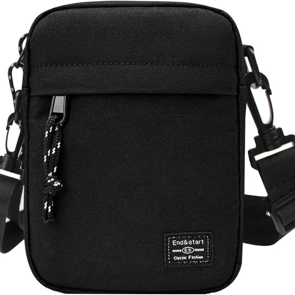Stylish Men's Crossbody Satchel with Smooth Zippers - Perfect for Daily Use - Picture 1 of 7